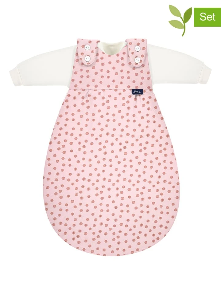 Alvi 3tlg. Set: Babyschlafsack "MĂ€xchen" In Pink