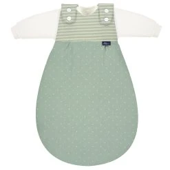 Alvi 4-Jahreszeiten Schlafsack Baby-Mäxchen® (3-Tlg.) In Granite Green Stripe