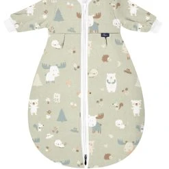 Alvi 4-Jahreszeiten Schlafsack Mäxchen Thermo Mit Arm In Pale Aqua