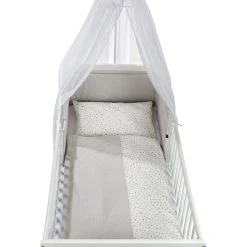 Alvi 4tlg. Bett-Set "Aqua Dot" In Beige