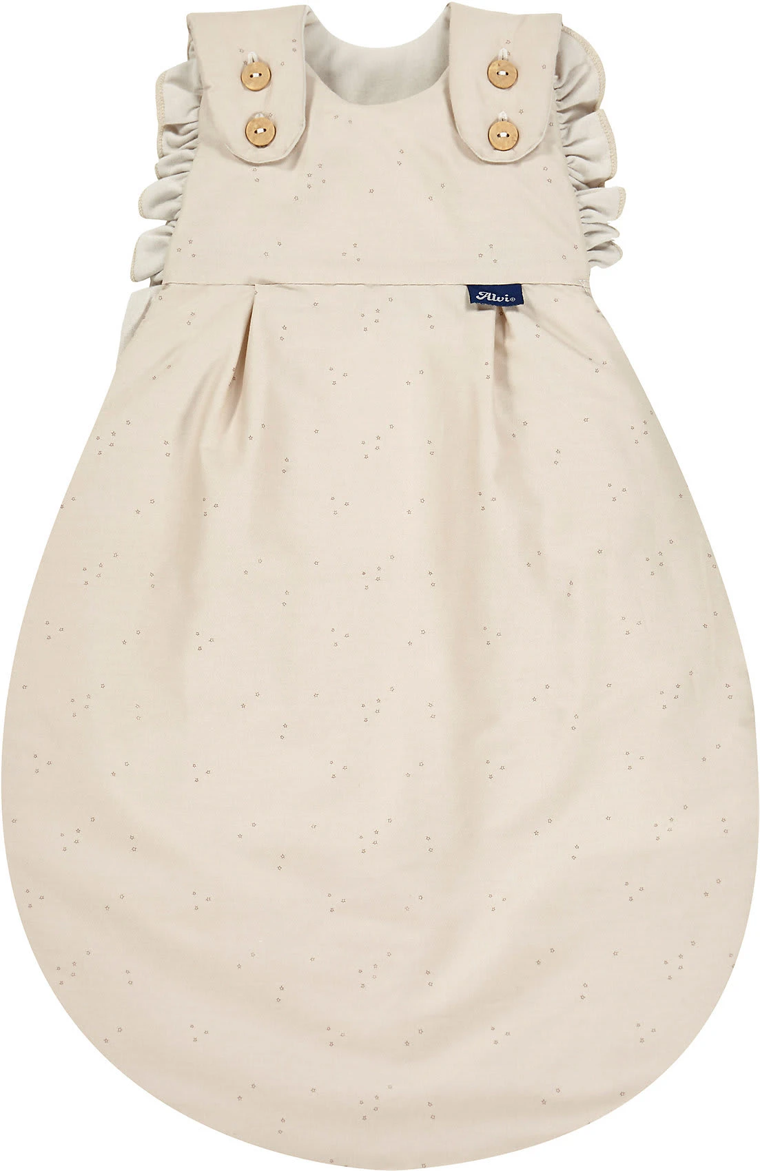 Alvi Baby-Mäxchen Außensack, Volant - TOG 2,5 - Starfant, 74/80