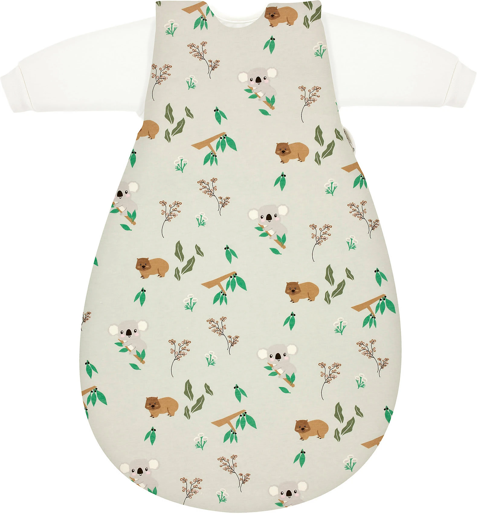 Alvi Baby-Mäxchen Schlafsack 3tlg. Bio Baumwolle - TOG 2,5 - Koalas World, 56/62 – Bild 2