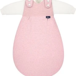 Alvi Baby-Mäxchen Schlafsack 3tlg. Special Fabric Quilt - TOG 3,0 - Rose, 68/74