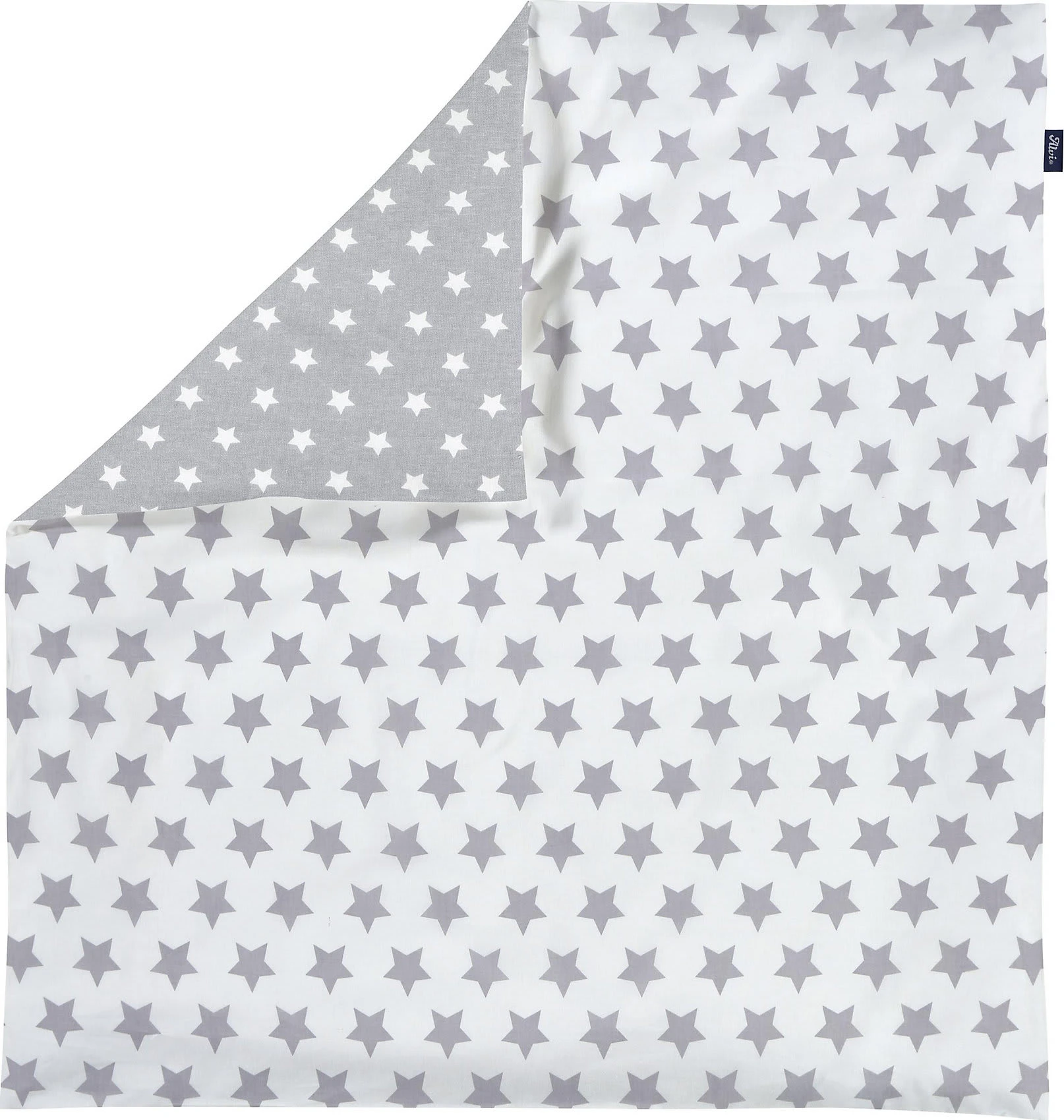 Alvi Babybettwäsche Stars, Baumwolle, Silber, 80 X 80 + 35 X 40 Cm – Bild 3