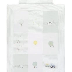 Alvi Bettdeckenbezug Für Das Bettchen In Misty Blue