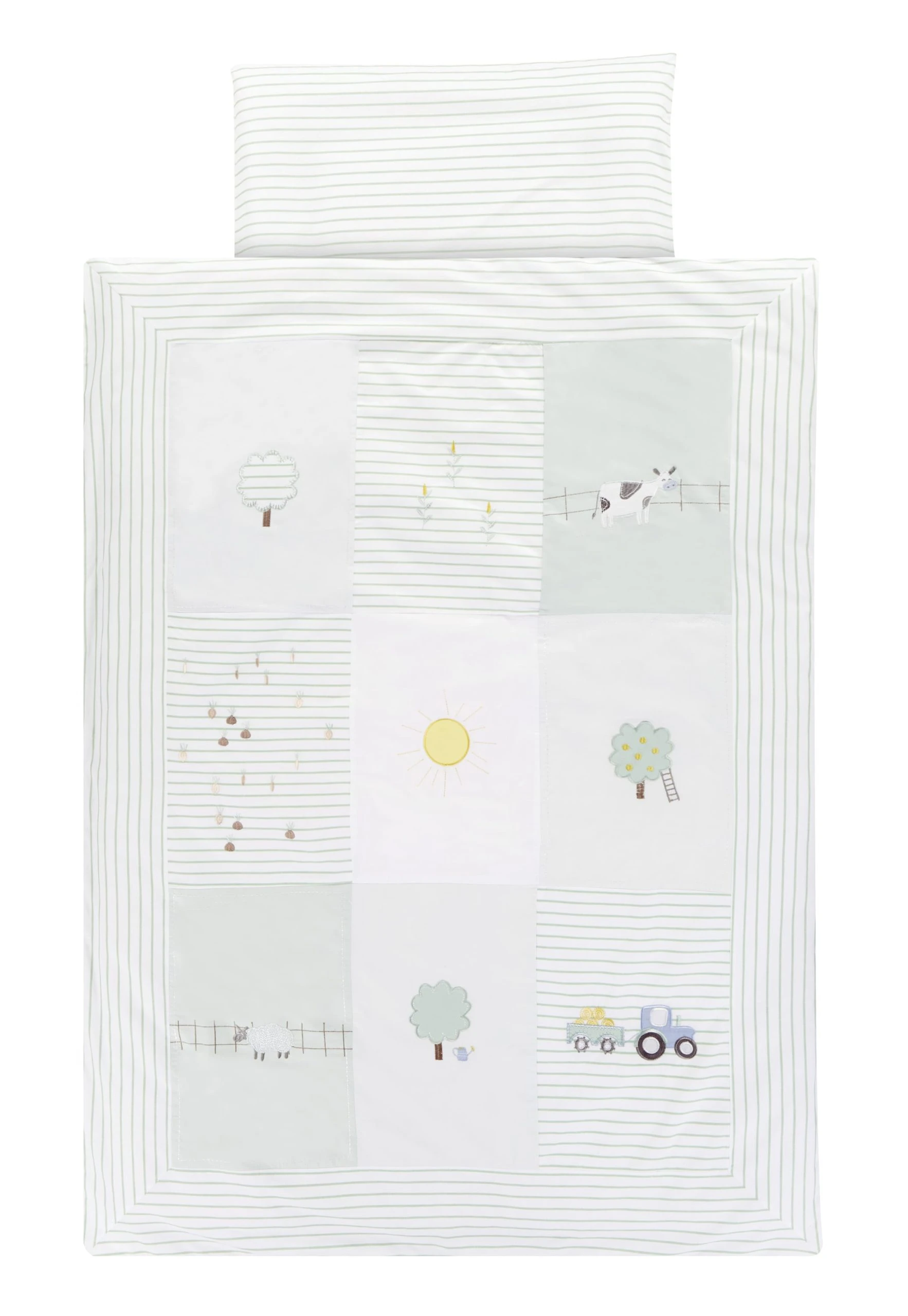 Alvi Bettdeckenbezug Für Das Bettchen In Misty Blue