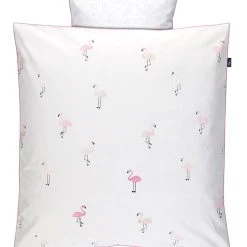 Alvi Bettwäsche-Set "Flamingo" In Weiß