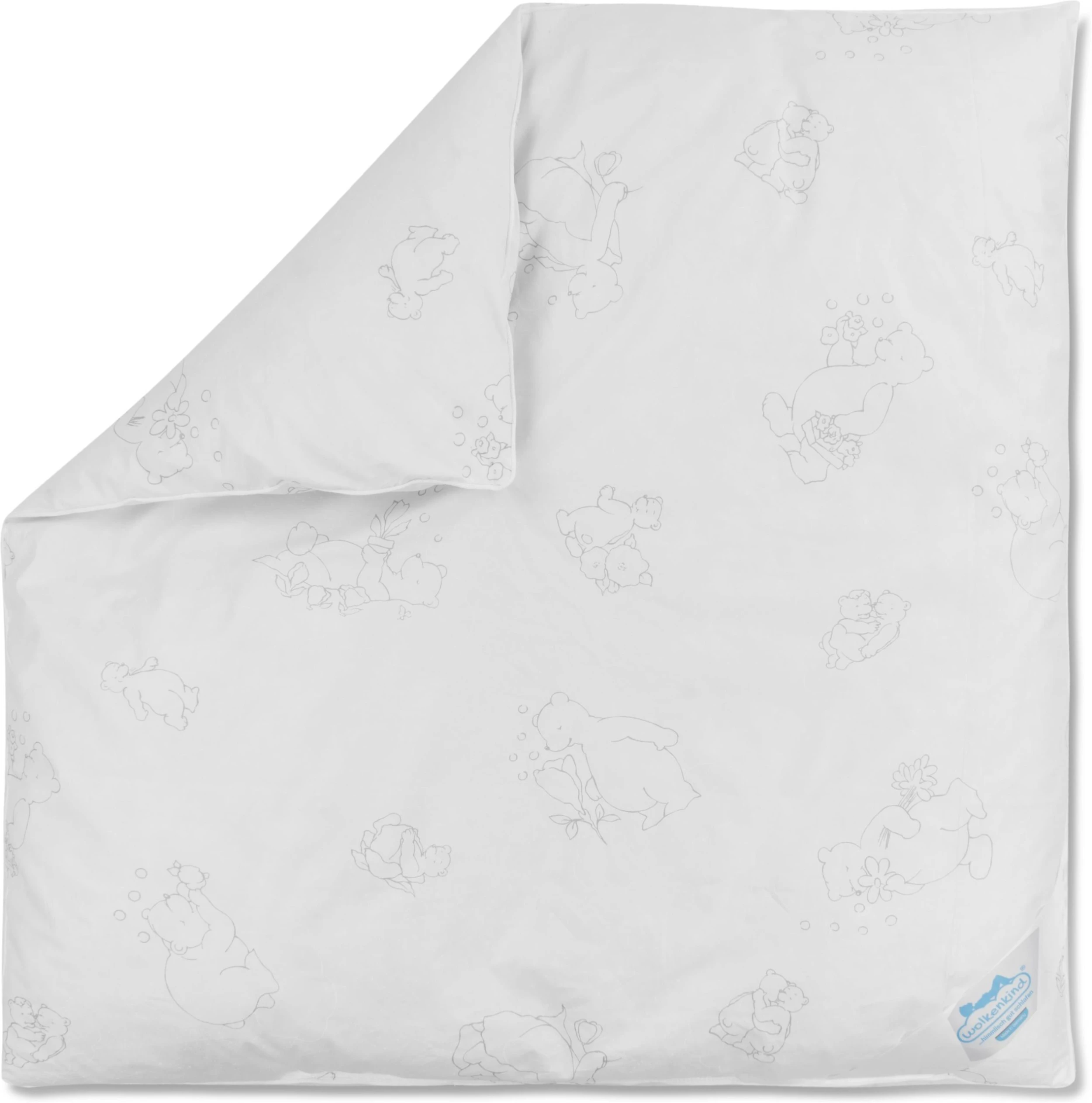 Aspero Baby Bettdecke Daunen-Federmix In Weiß