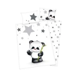 Baby Best® Bettwäsche Panda 40x60 / 100x135 Cm In Mehrfarbig