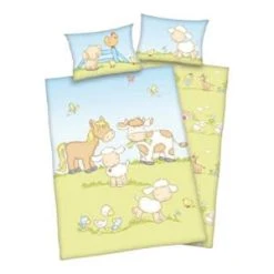 Baby Best® Renforcé-Bettwäsche 40x60 / 100x135 Cm In Grün