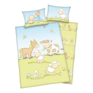 Baby Best® Renforcé-Bettwäsche 40x60 / 100x135 Cm In Grün