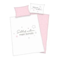 Baby Best® Renforcé-Bettwäsche Kleiner Schatz 40x60 / 100x 135 Cm In Rosa