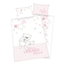 Baby Best® Renforcé-Bettwäsche Lieblingsmensch 40x60 / 100x135 Cm In Rosa