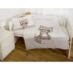 Baby Best® Renforcé Bio-Bettwäsche Kleiner Räuber 40x60 / 100x135 Cm In Weiß – Bild 4