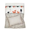 BABY LAL® Kinderbettwäsche "FUCHS & IGEL" In Grau/Orange - (L) 135 X (B) 100cm