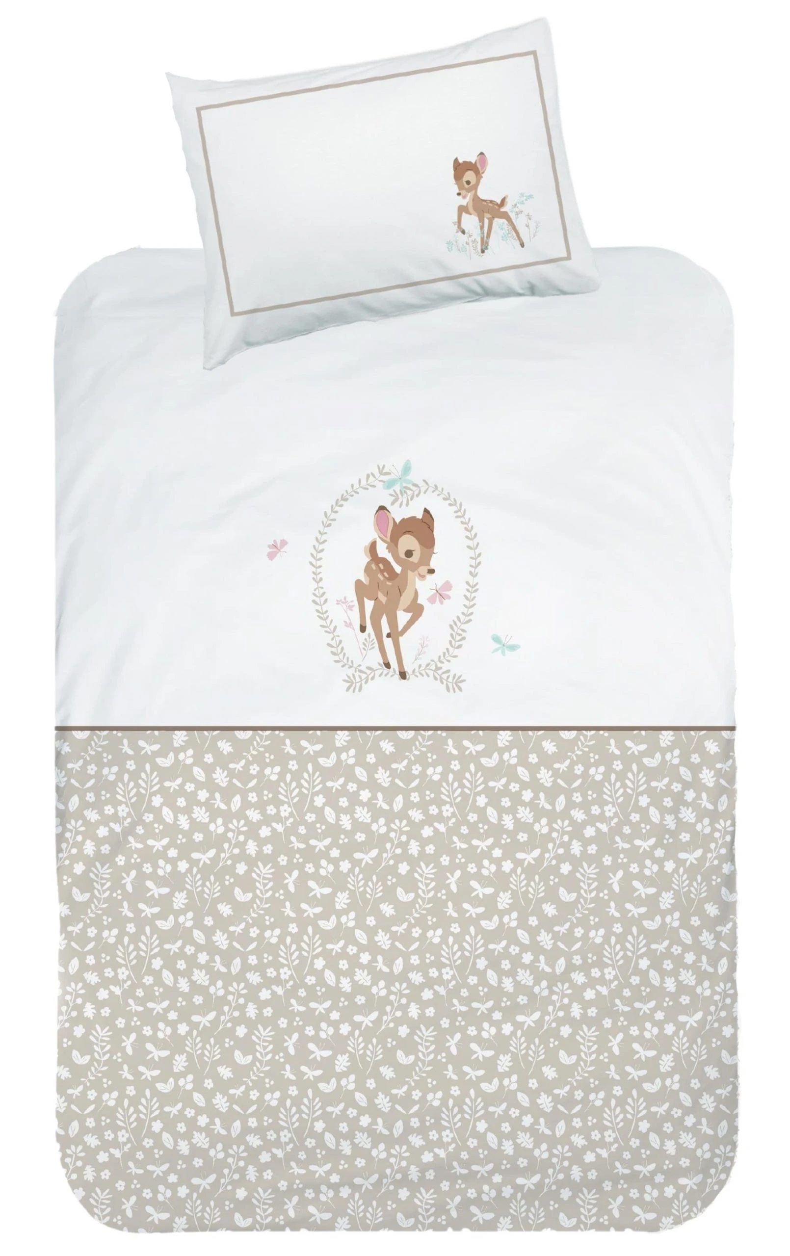 Baby Bettwäsche-Set Flanell "Disney's Bambi" In Naturtönen