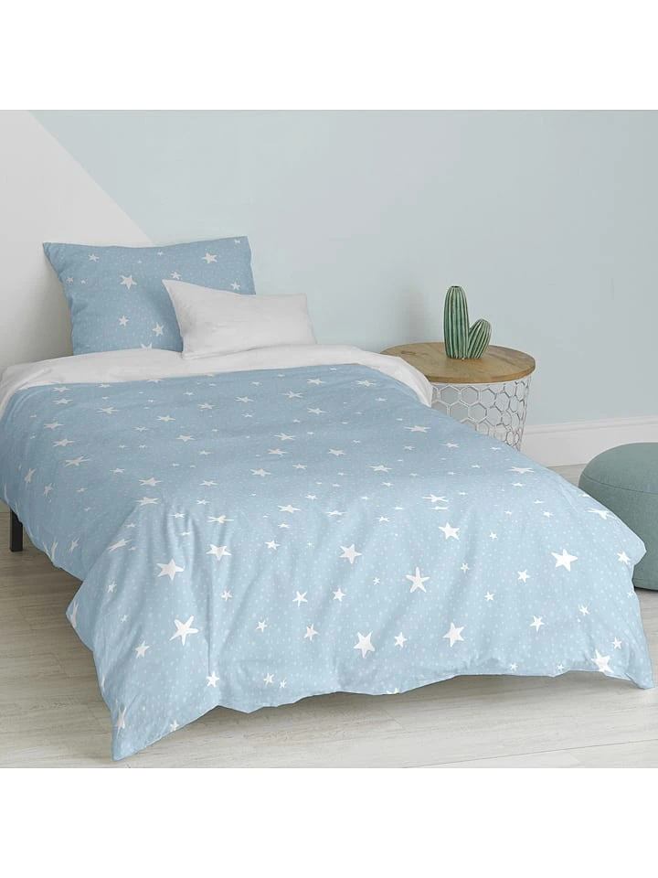 Basic Kids Bettwäsche-Set "Little Star" In Hellblau – Bild 3
