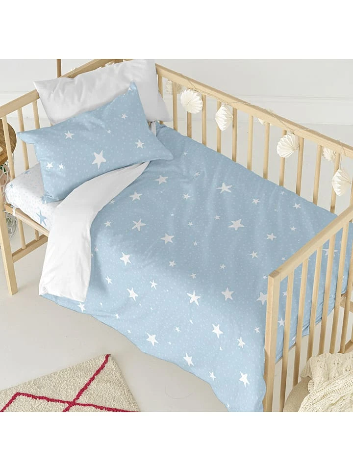Basic Kids Bettwäsche-Set "Little Star" In Hellblau – Bild 4