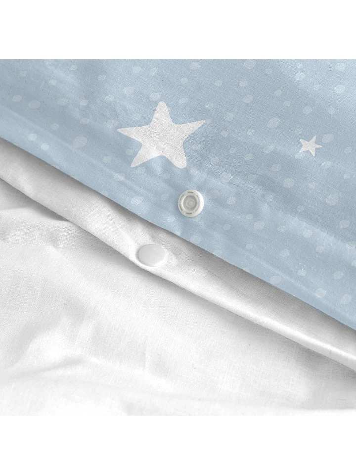 Basic Kids Bettwäsche-Set "Little Star" In Hellblau – Bild 7