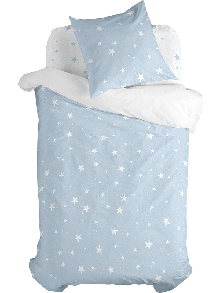 Basic Kids Bettwäsche-Set "Little Star" In Hellblau