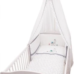 Be Be's Collection Bettset Lama, Grau, 3-tlg.