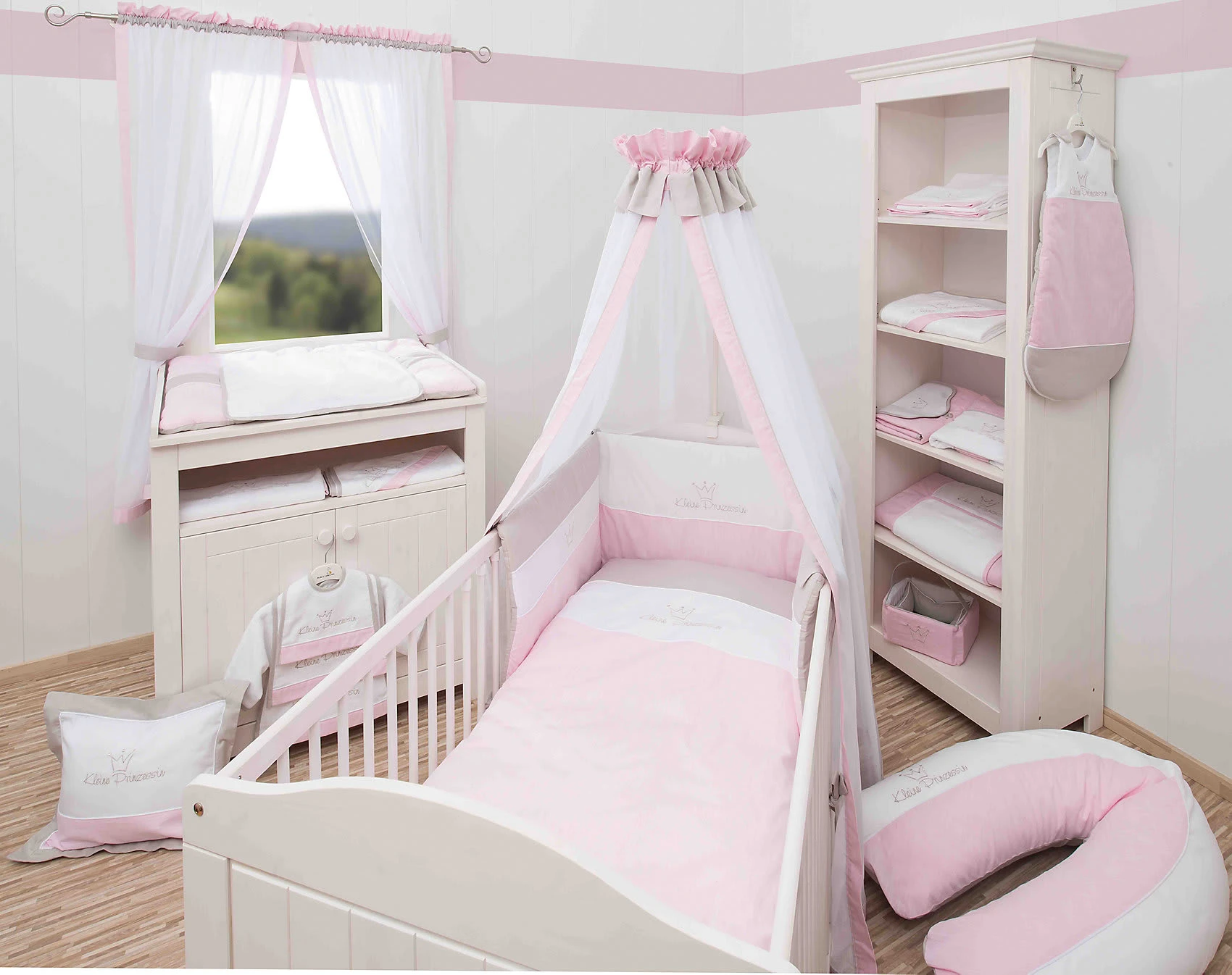 Be Be's Collection Kinderbettwäsche Kleine Prinzessin, Rosa, 100 X 135 Cm – Bild 2