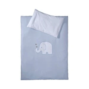 Bornino Home Jersey-Bettwäsche Elefant 40x60 / 100x135 Cm In Blau