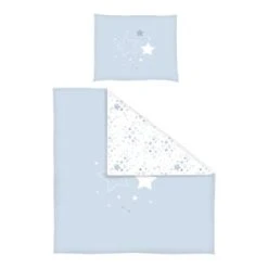 Bornino Home Wende-Bettwäsche Milchstraße 35x40 / 80x80 Cm In Blau