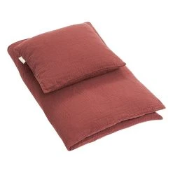 ByKlipKlap Bettwäsche-Set In Bordeaux - (L)100 X (B)70 Cm