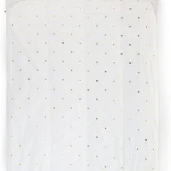 Childhome Kinderbettwäsche, Punkte Gold, Weiß, 100 X 140 + 40 X 60 Cm