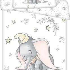 Disney Kinderbettwäsche Dumbo, Stars, 135x100 + 40x60 Cm