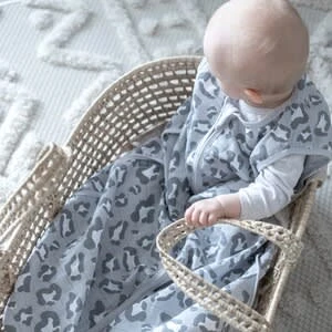 Emma & Noah Sommerschlafsack Musselin 0.5 TOG In Grau – Bild 8