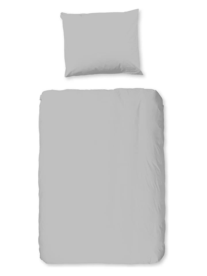 GOOD MORNING Bettwäsche-Set "Easy Care" In Grau