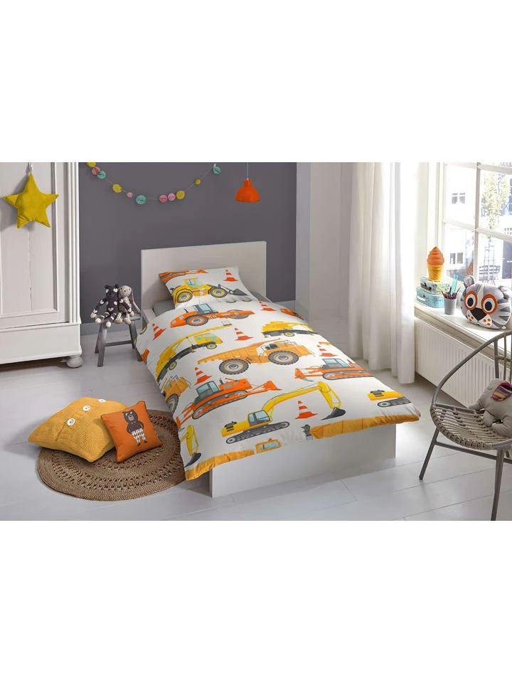 GOOD MORNING Renforcé-Bettwäsche-Set "Working" In Bunt – Bild 2