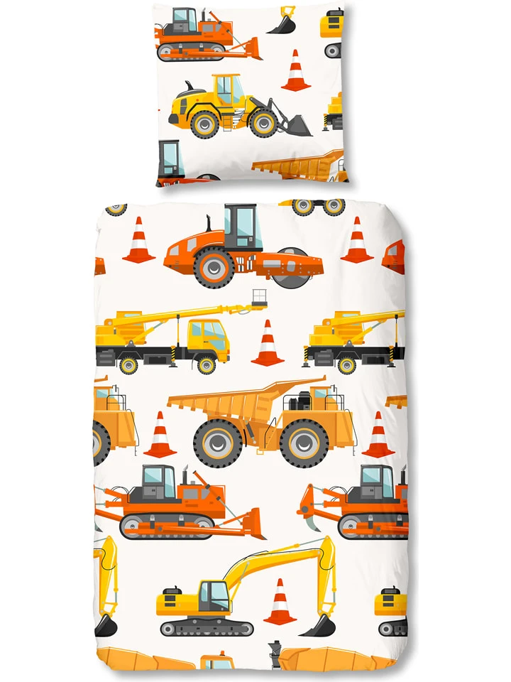 GOOD MORNING Renforcé-Bettwäsche-Set "Working" In Bunt