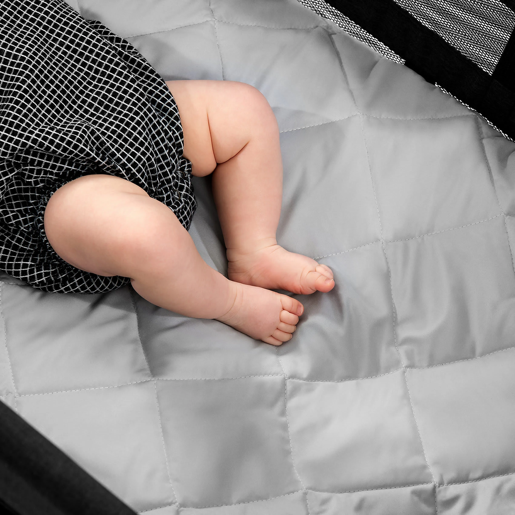 HAUCK Spannbetttuch Bed Me 120x60, Grey – Bild 3