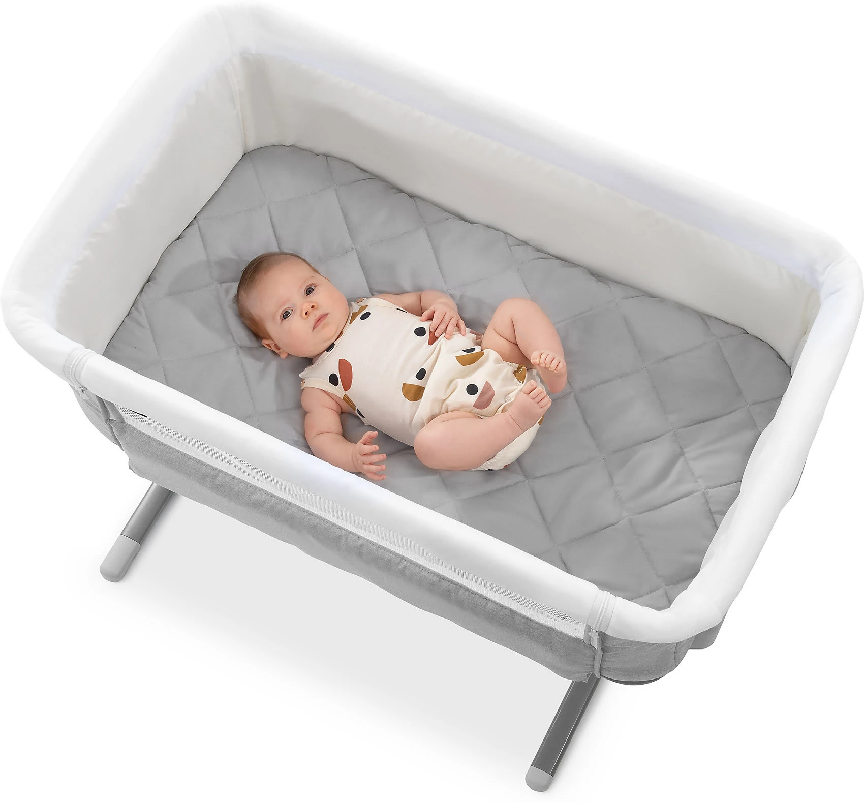 HAUCK Spannbetttuch Bed Me 80x50, Grey – Bild 2