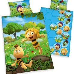 Herding Kinder-Wendebettwäsche Biene Maja, Renforcé, 100 X 135 + 40 X 60 Cm