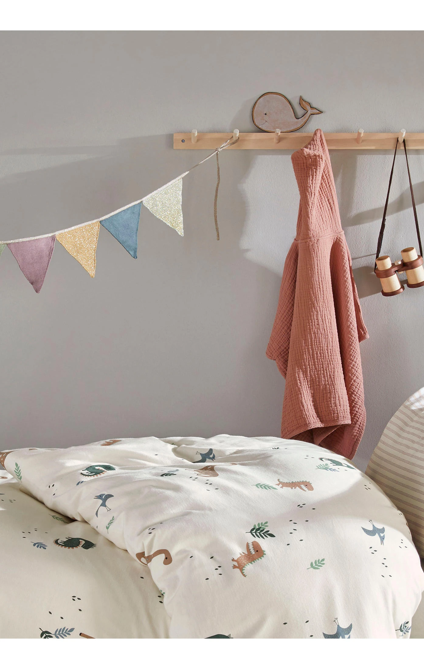 Hessnatur Jersey Bettwäsche-Set Dino Aus Reiner Bio-Baumwolle In Softgrün – Bild 2