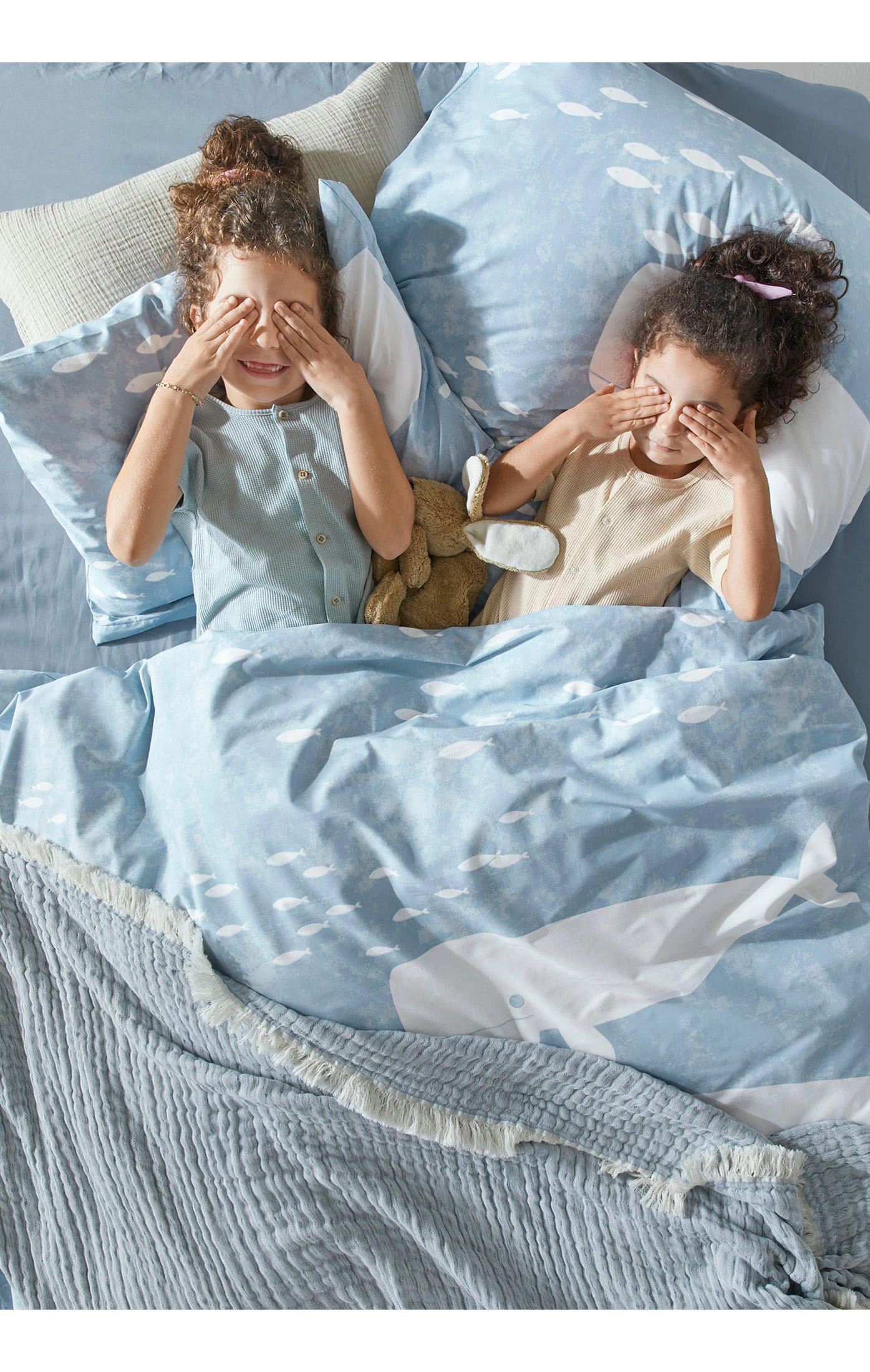 Hessnatur Renforcé-Bettwäsche-Set In Helles Jeansblau – Bild 2