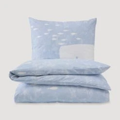 Hessnatur Renforcé-Bettwäsche-Set In Helles Jeansblau