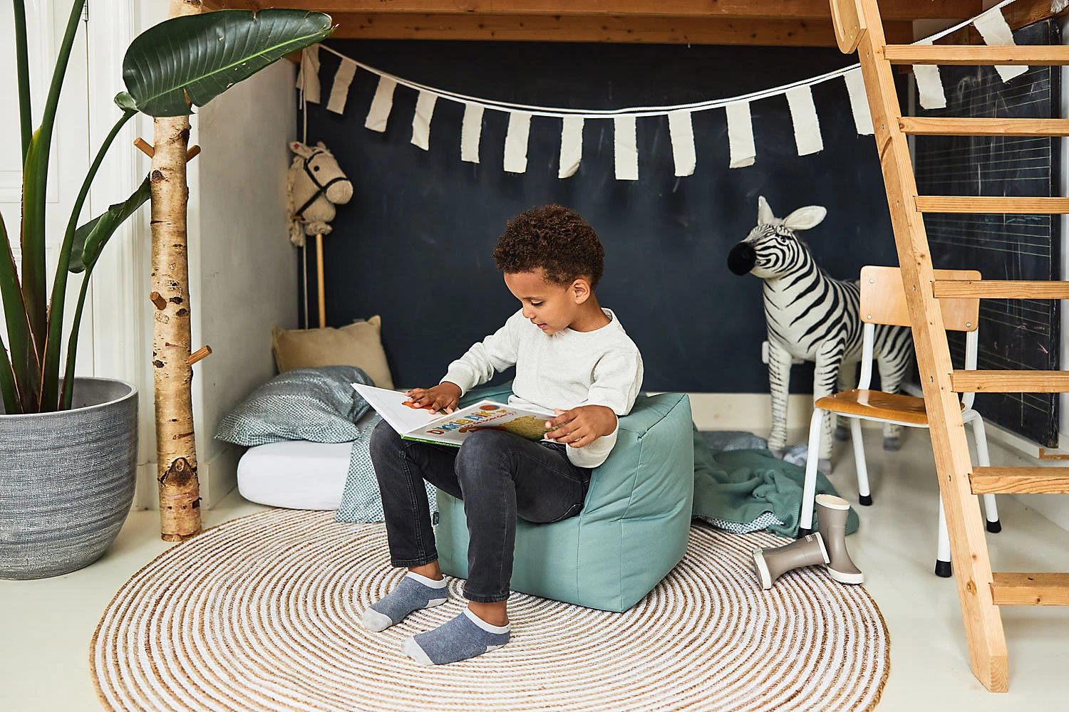 Jollein Bettwäsche, 100 X 140 + 40 X 60 Cm, Snake Ash Green – Bild 3