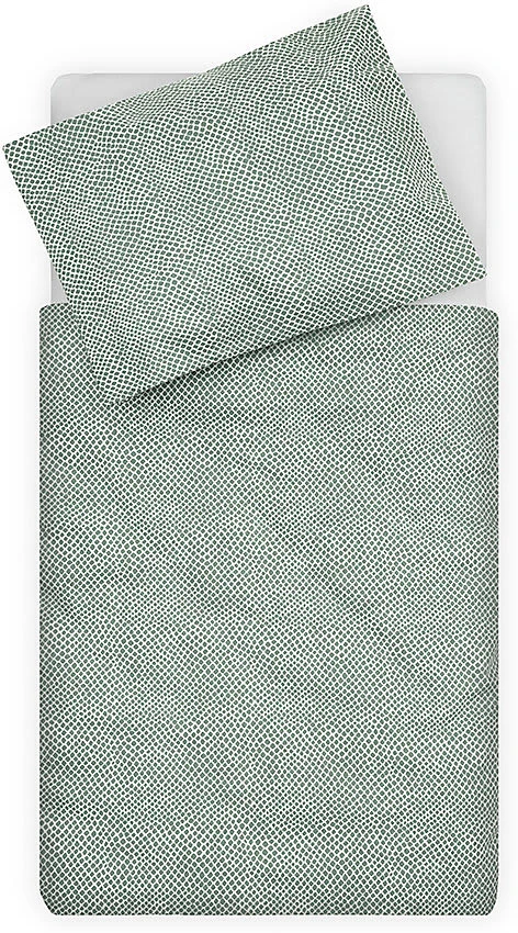 Jollein Bettwäsche, 100 X 140 + 40 X 60 Cm, Snake Ash Green