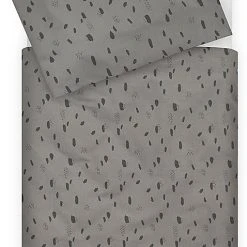 Jollein Bettwäsche, 100 X 140 + 40 X 60 Cm, Spot Storm Grey