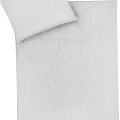 Julius Zöllner Bettwäsche Musselin, 100 X 135 Cm + 40 X 60 Cm, Grau