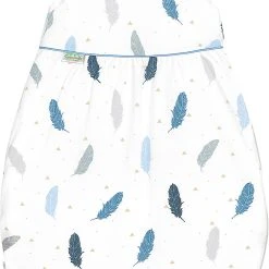 Odenwälder Jersey-Schlafsack "Timmi Cool", Feather Bleu, Gr. 70 - TOG 0,5