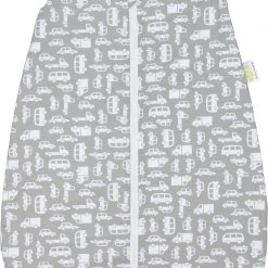 Odenwälder Jersey-Sommerschlafsack, Cars Grey, 90 - TOG 0,5