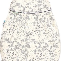 Odenwälder Klimasoft-Sommerschlafsack Cold, Flower Birds Grey, Gr. 70 - TOG 0,5