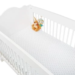 Pinolino Jersey-Spannbetttücher Für Kinderbetten Im Doppelpack 'Sternchen' In Grau