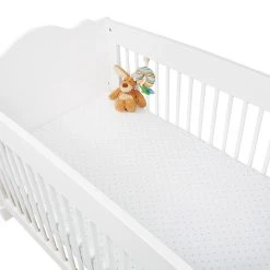 Pinolino Jersey-Spannbetttücher Für Kinderbetten Im Doppelpack 'Sternchen' In Hellblau